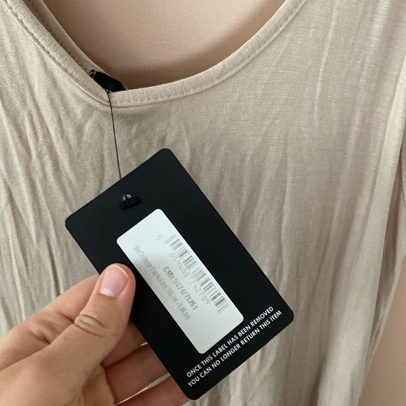 BNWT pretty little thing stone tie shoulder scoop neck jersey midi dress - Picture 5 of 6